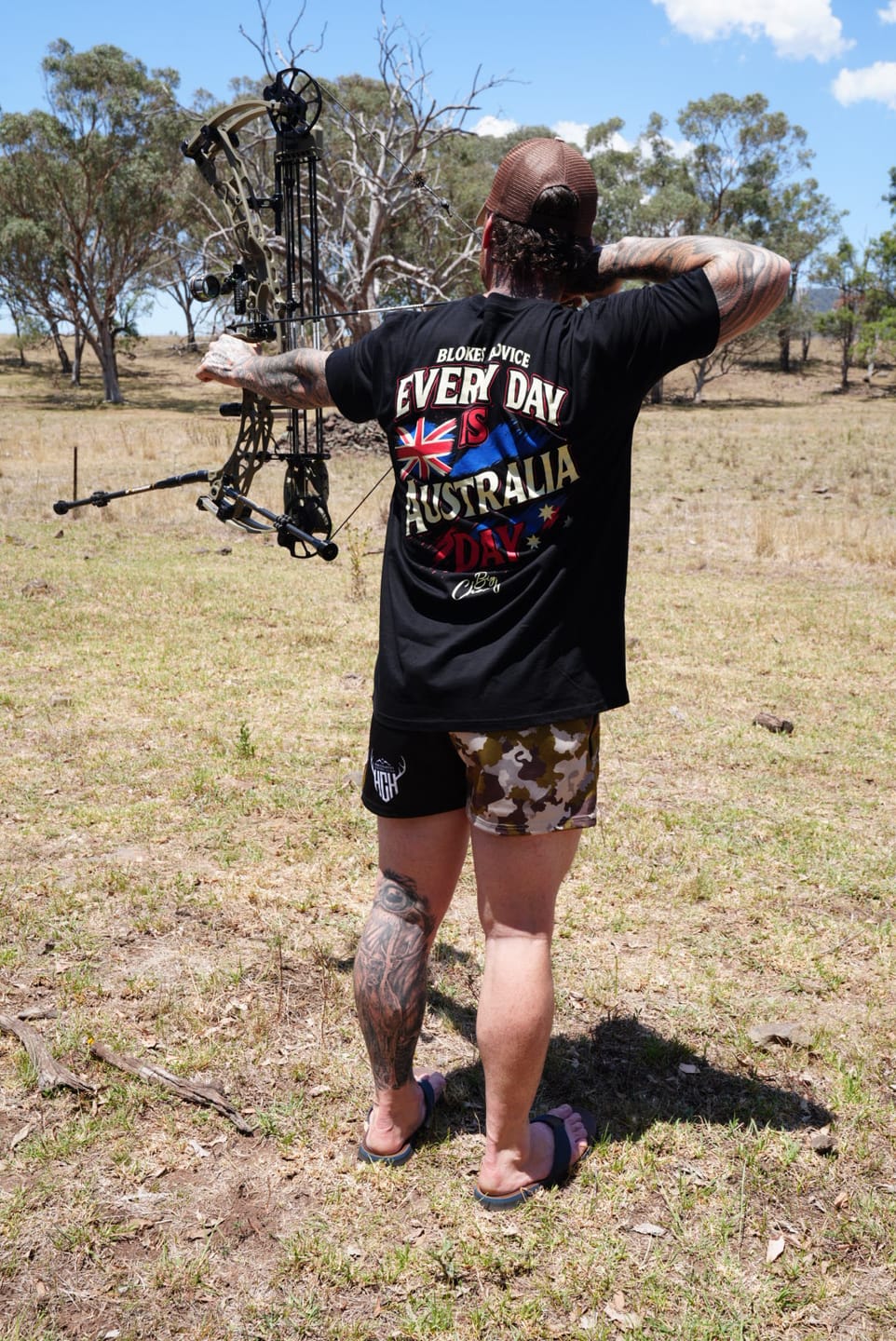 Customer photo review of Big Chocky | Aussie Day Tee