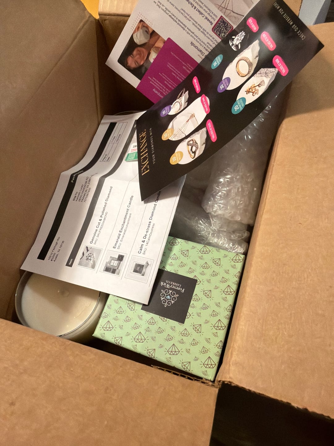 Customer photo review of Emerald Enchantment Candle