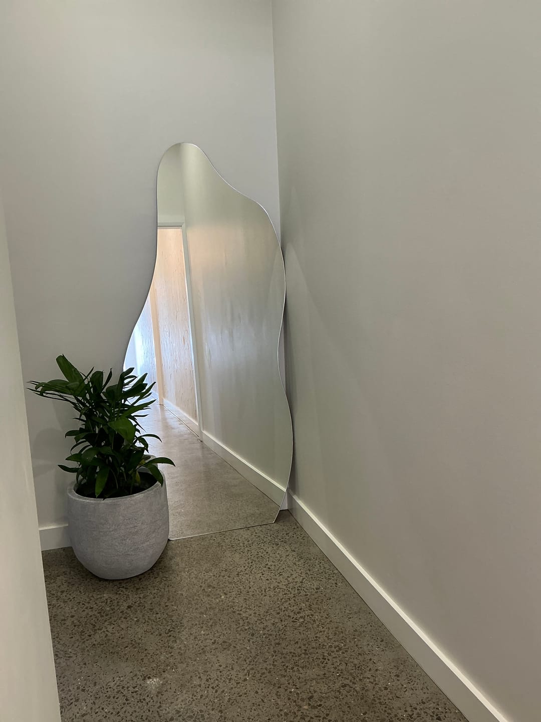 Customer photo review of Hourglass Irregular / Asymmetric Mirror | 1800 x 800mm (Pre-order for early January)