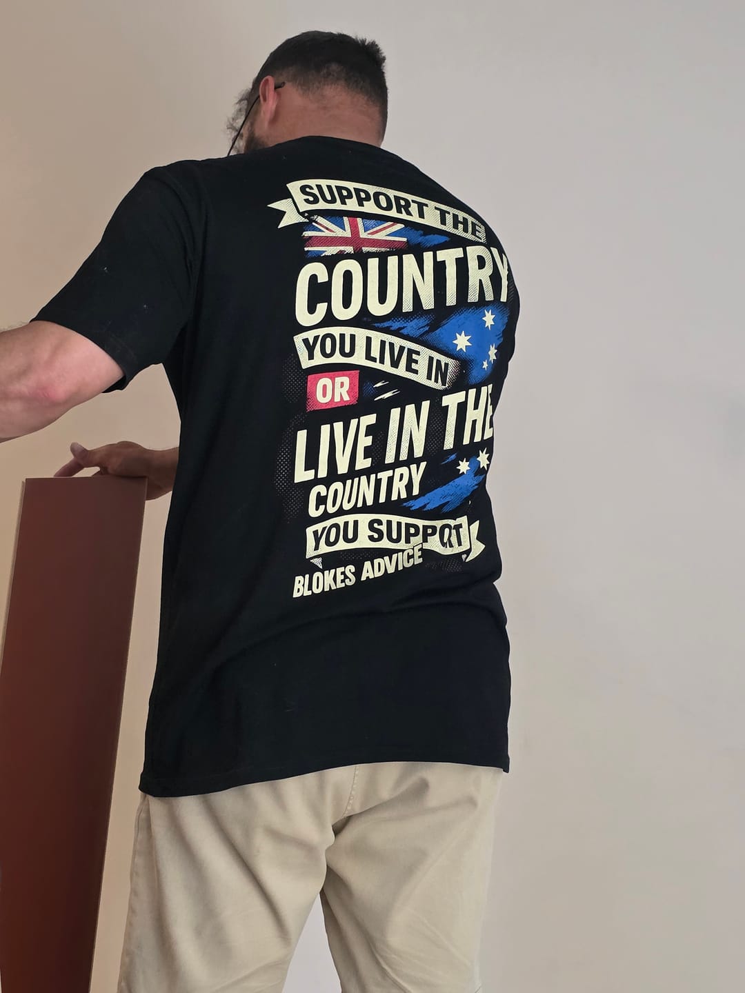 Customer photo review of Stand Up Tee - Black