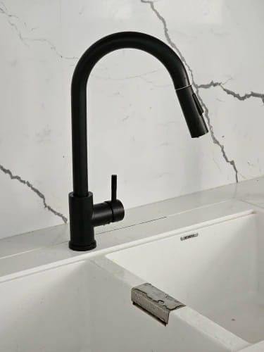 Customer photo review of Karlstad - Three-Way Kitchen Faucet with Filter Tap & Pull-Out Spout for Kitchen Sink