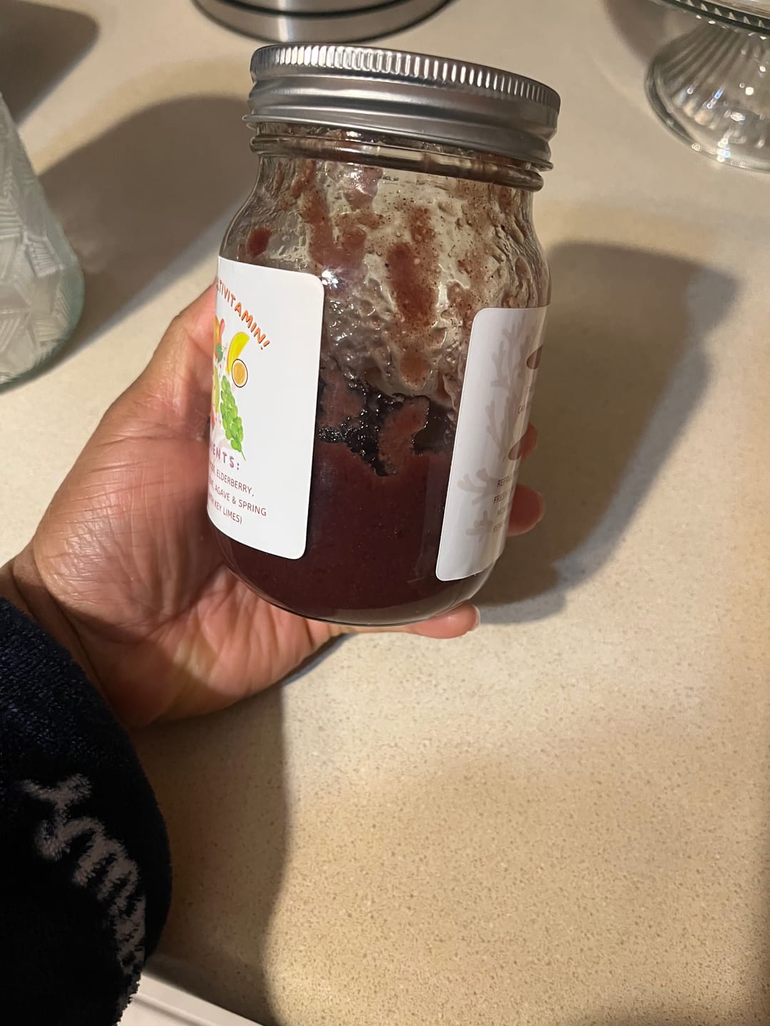 Customer photo review of ELDERBERRY GINGER East African Sea Moss Gel (flavored)