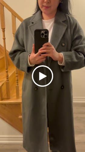 Customer video review of LILY Platinum 100% Wool Double-Face Coat