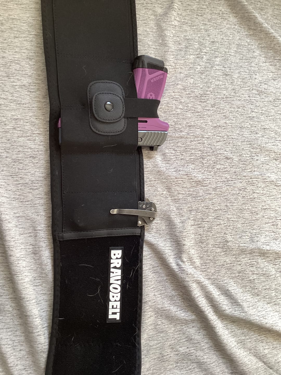 Customer photo review of BravoBelt Belly Band Holster for Concealed Carry - Unisex - Black