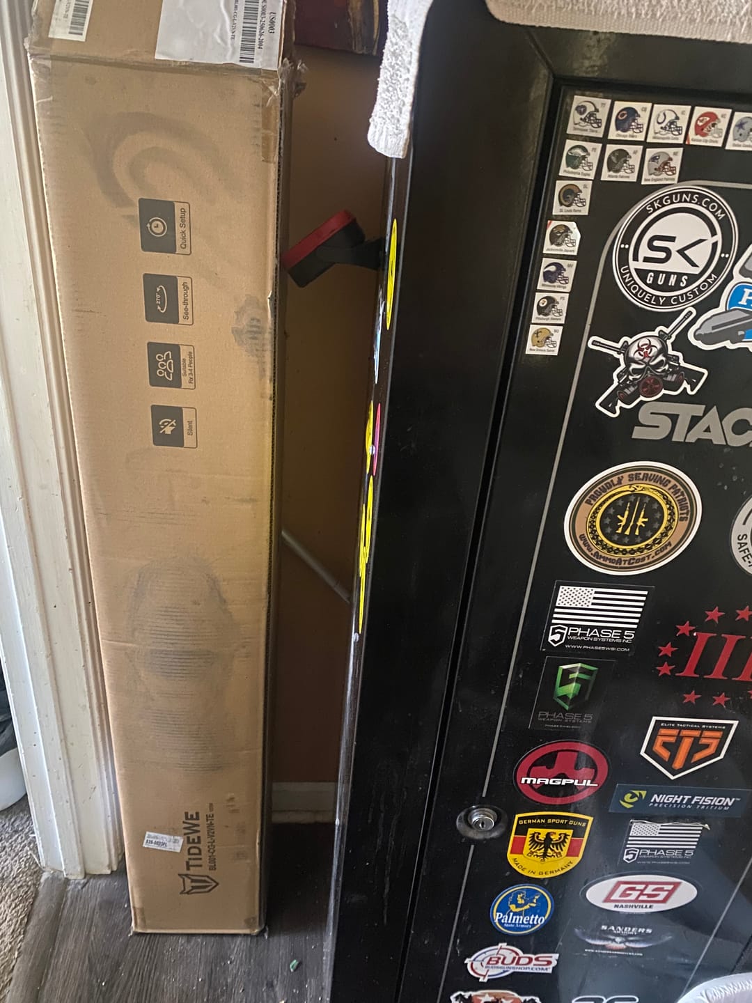 Customer photo review of VisX/VisMax See Through Hunting Blind, Pop Up Ground Deer Blind