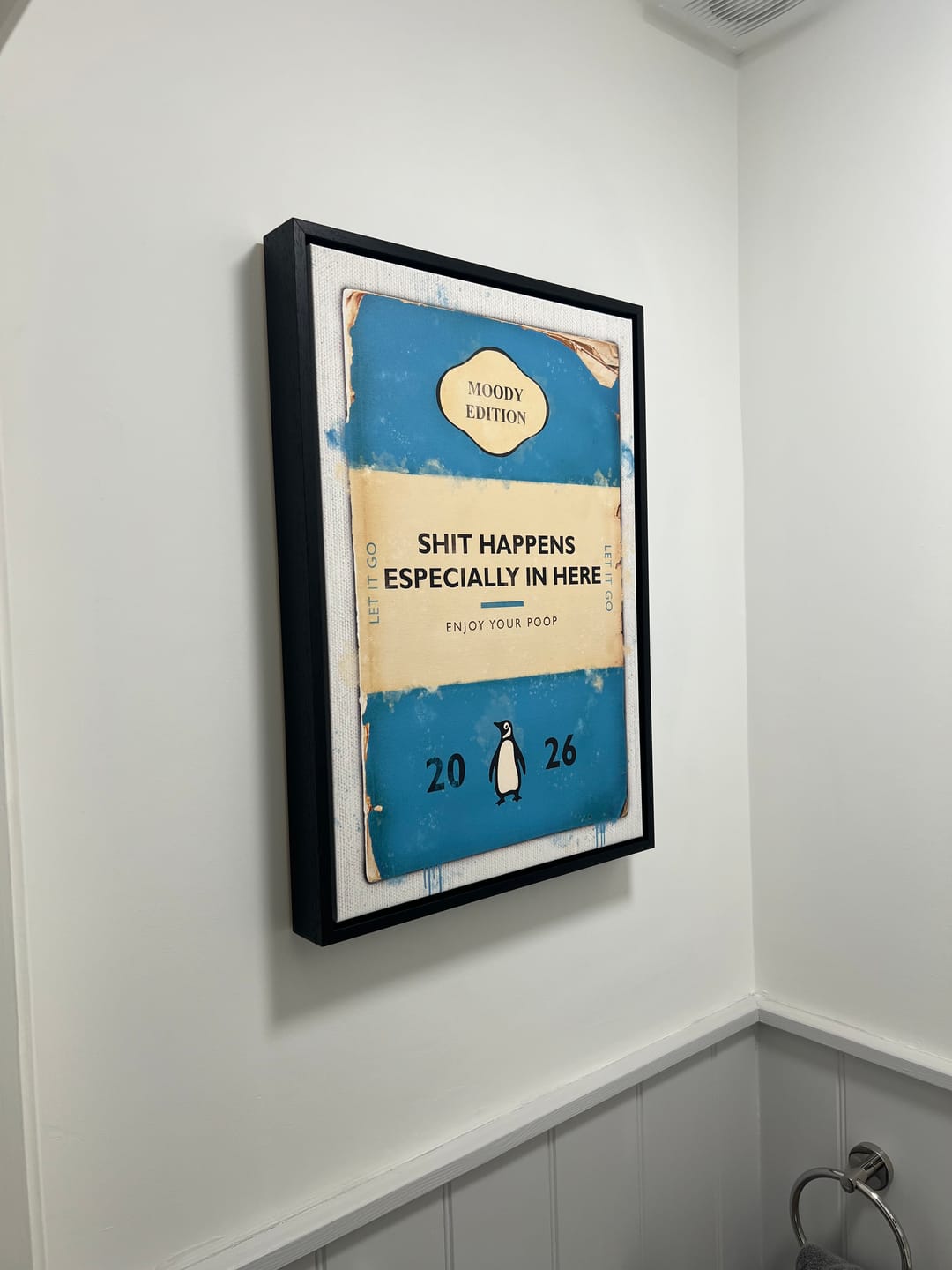 Customer photo review of Personalised Book Cover Art Print (Blue)