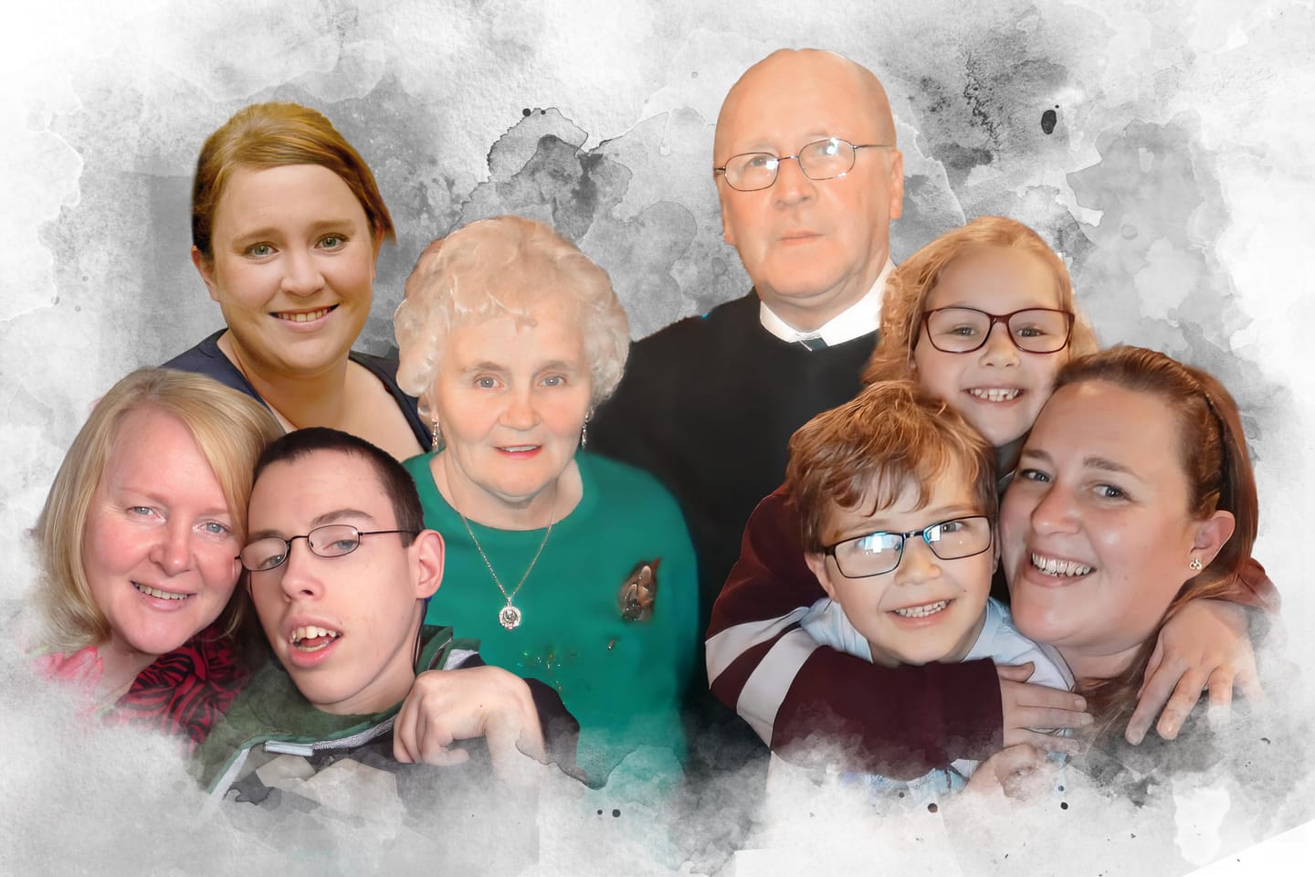 Customer photo review of Add Loved One to Photo, Family Portrait From Different Photos, Combine Photos Canvas, Christmas Gift, Memorial Gift for Dad Mom, Add Passed Away