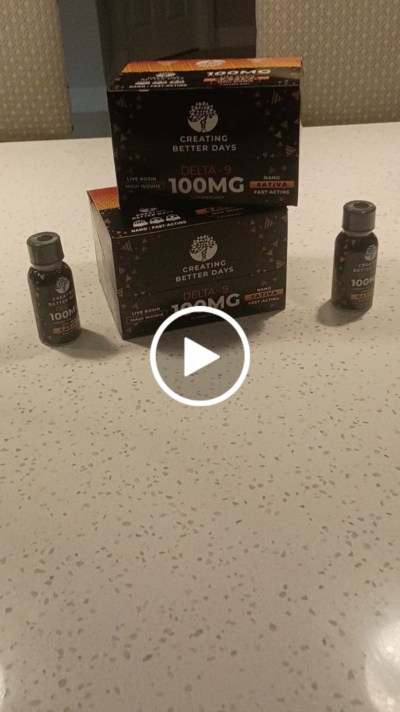 Customer video review of NANO THC SHOT