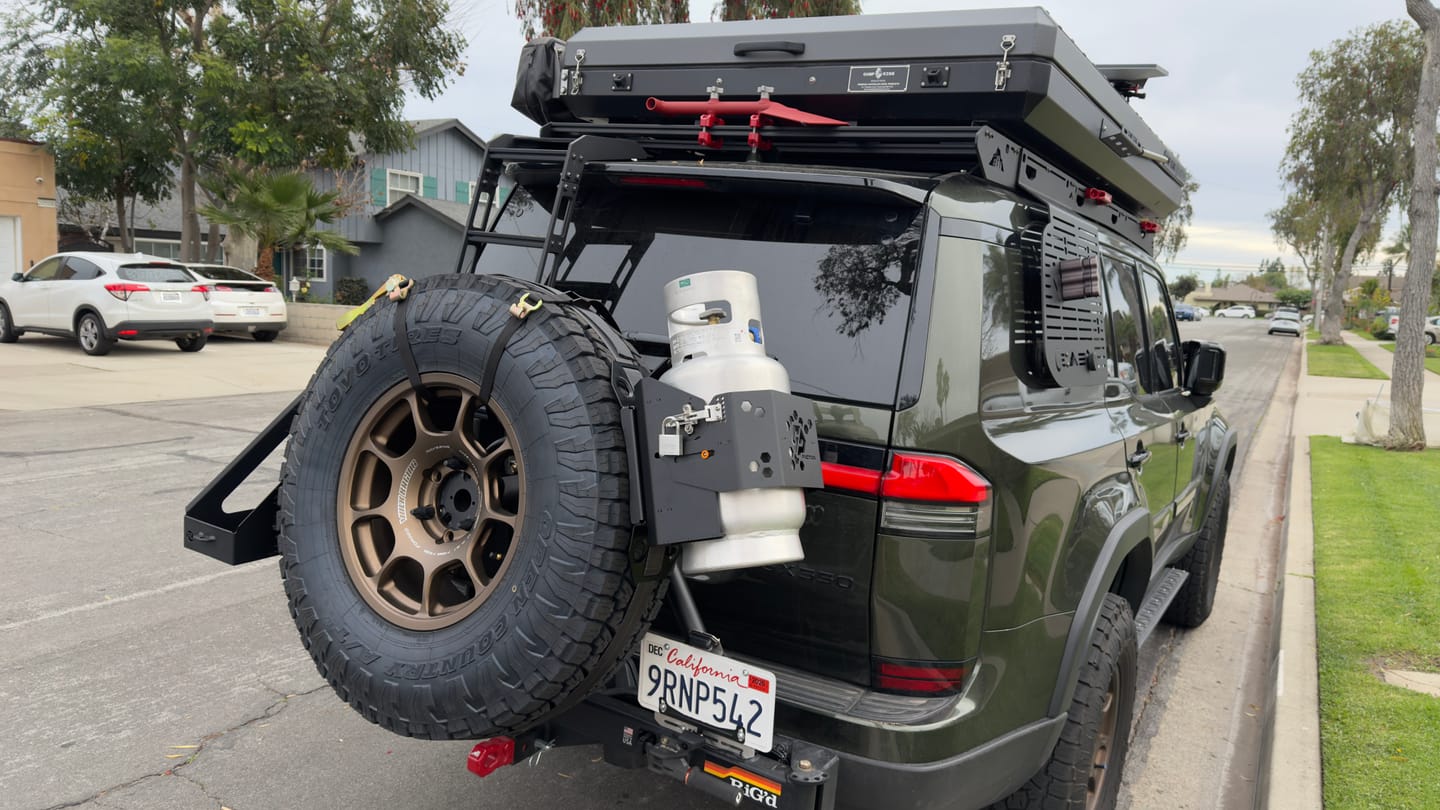 Customer photo review of GP Propane Tank Mount for 11lb propane tanks - Universal Fit