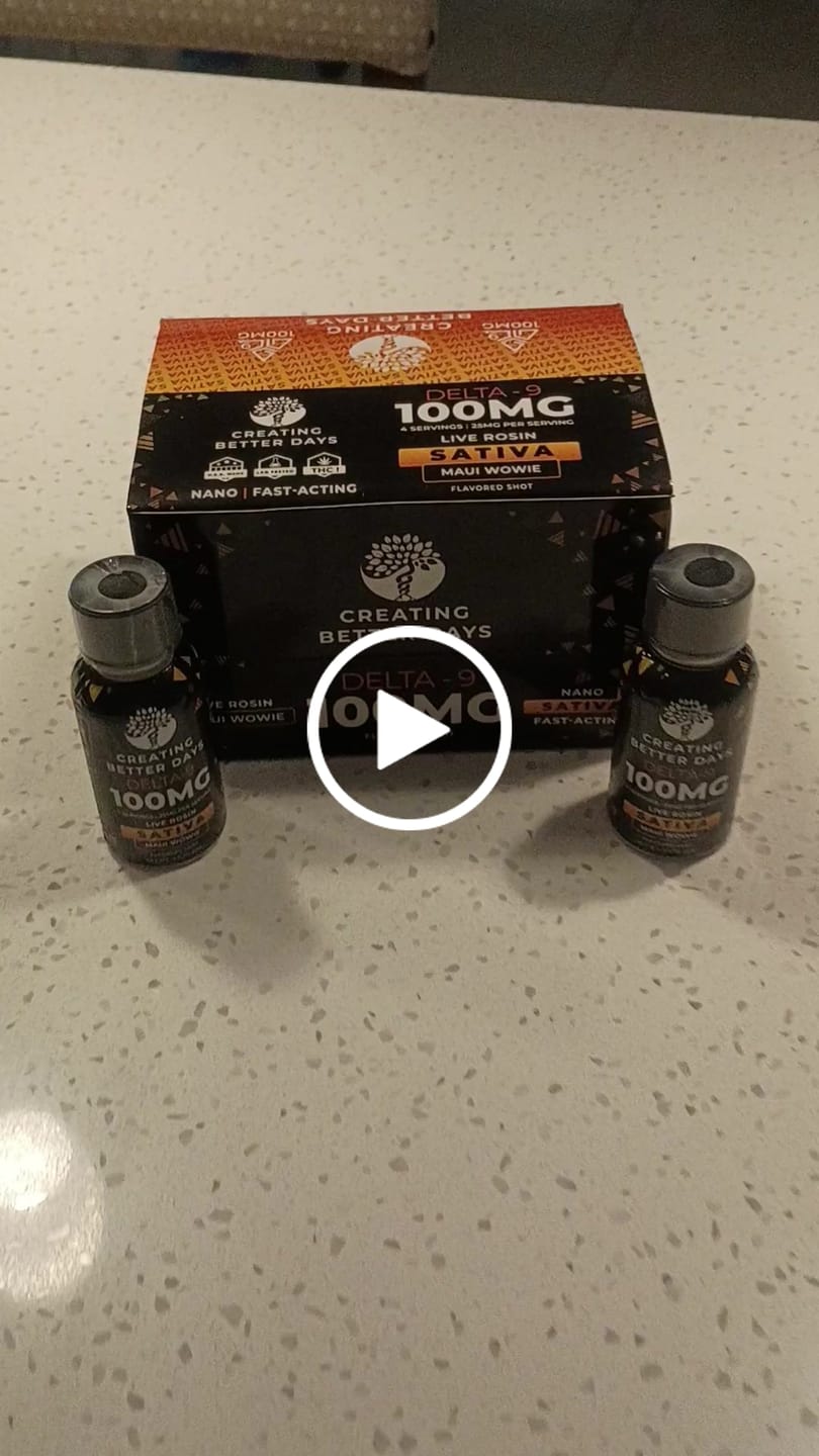 Customer video review of NANO THC SHOT