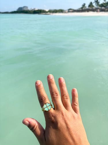 Customer photo review of Irish Charm Ring Gold