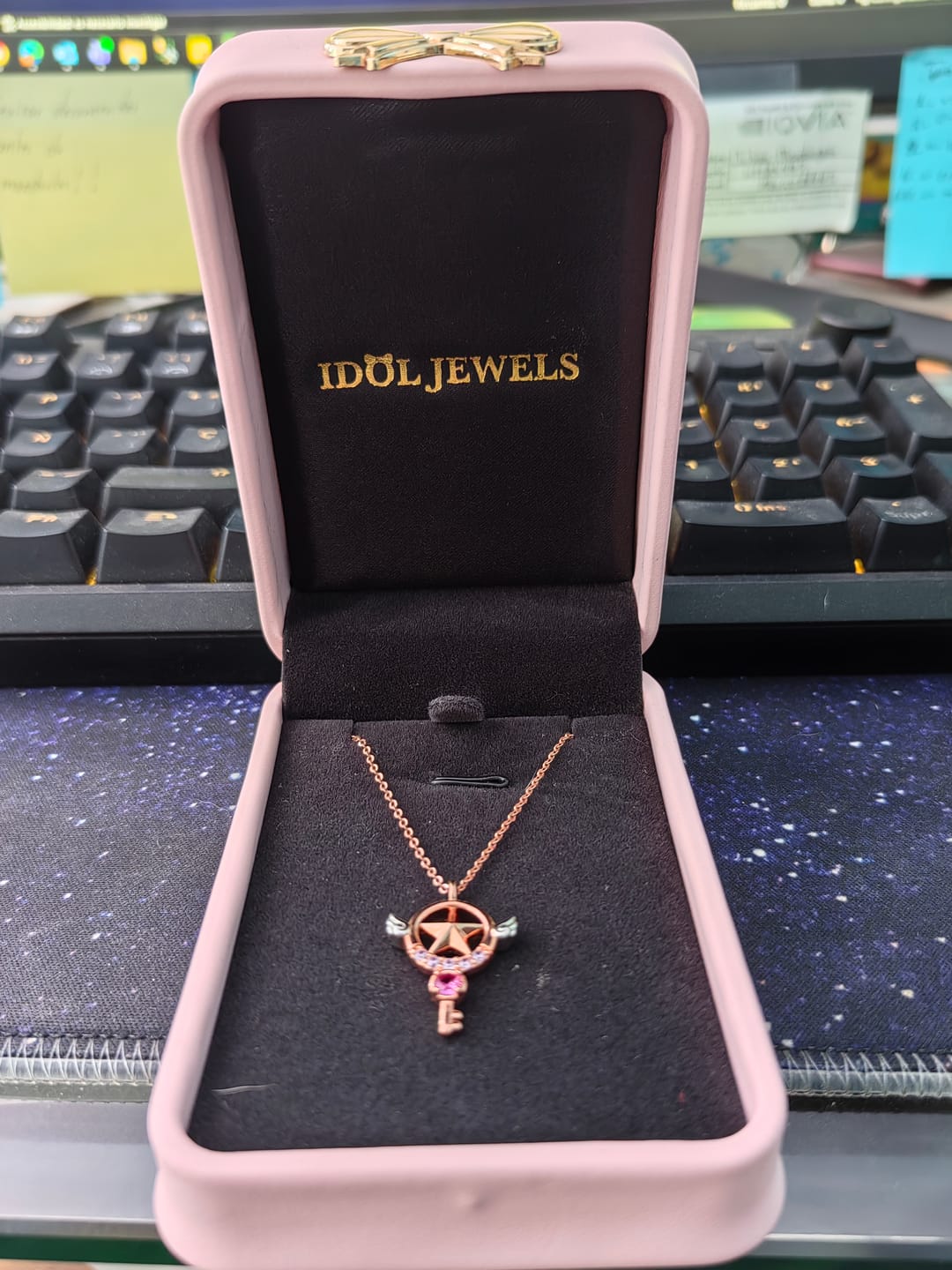 Customer photo review of Collar Llave Estrella | Plata Baño de Oro Rosa 18K | Cardcaptor Sakura