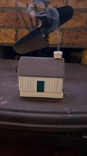 Customer photo review of Wonky Cottage Incense Burner | Born & Bred