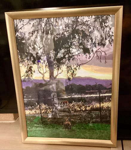 Customer photo review of Custom Landscape Paint By Numbers