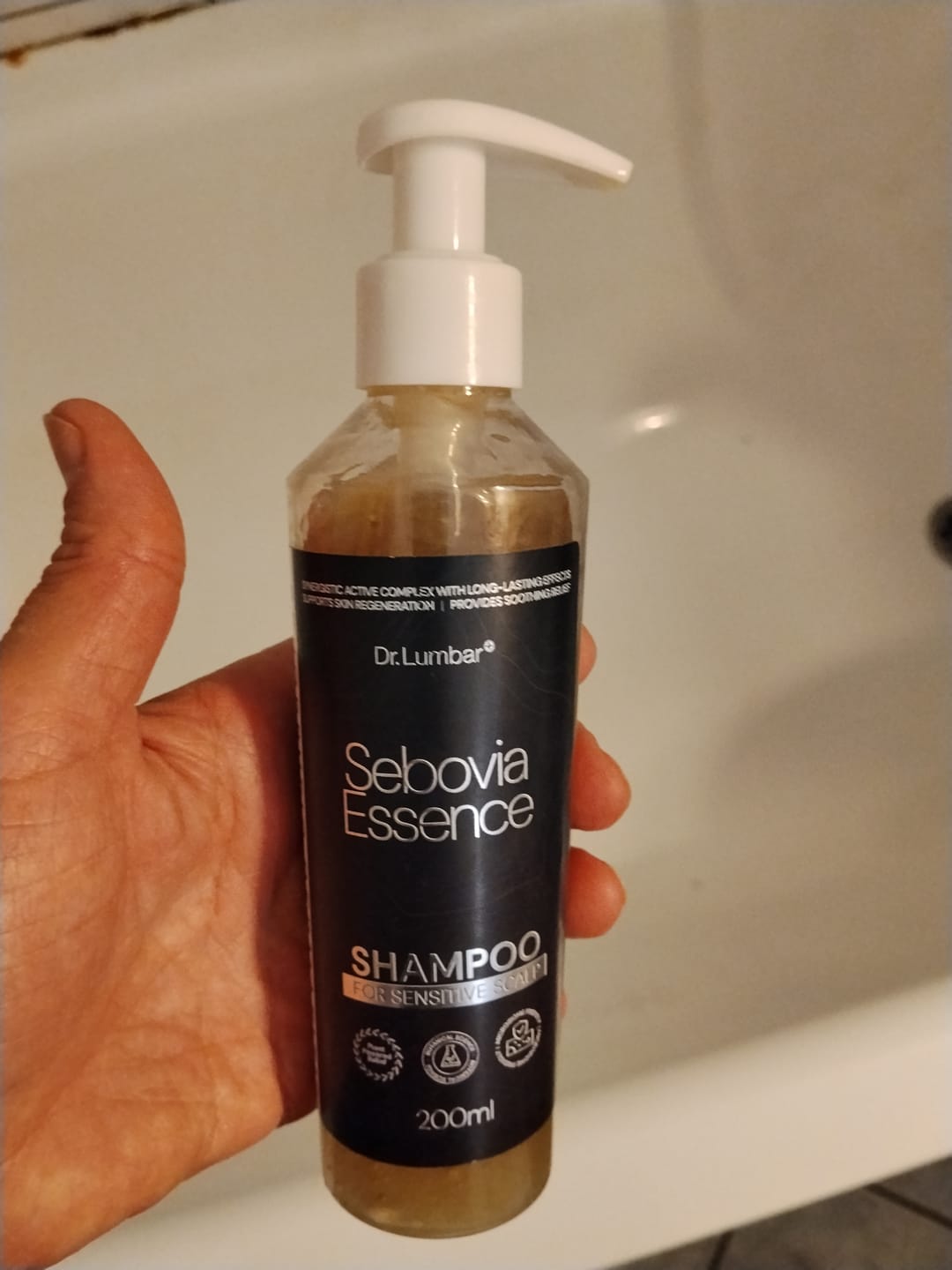 Customer photo review of Sebovia Essence Seborrhea Dermatitis Sampon érzékeny bőrre