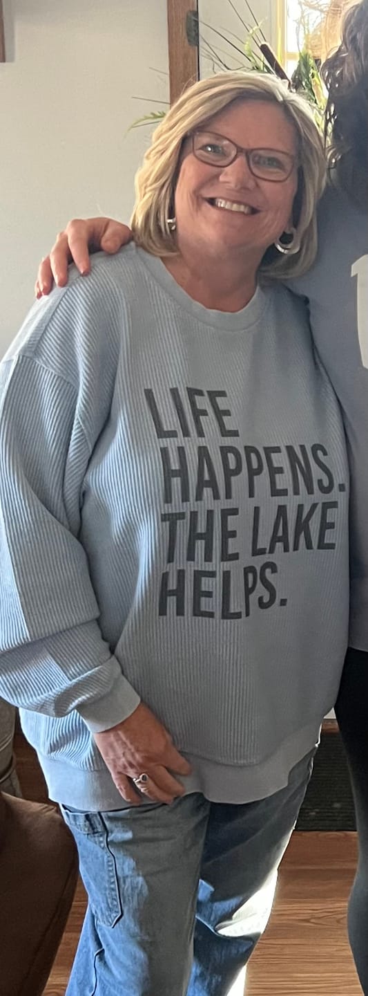 Customer photo review of Life Happens. The Lake Helps.