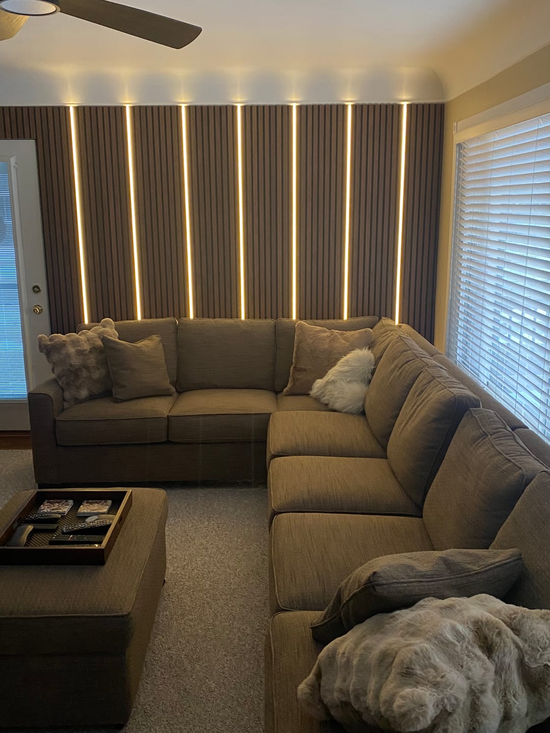 Customer photo review of Luxe LED™ Slat Wall Light Kit