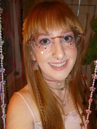 Customer photo review of Lovie Eyeglasses