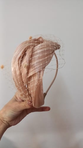 Customer photo review of Machine Made Stiff Sinamay 90cm x 1m - FS002