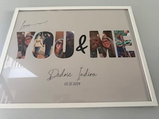 Customer photo review of You & Me - Personalized Poster