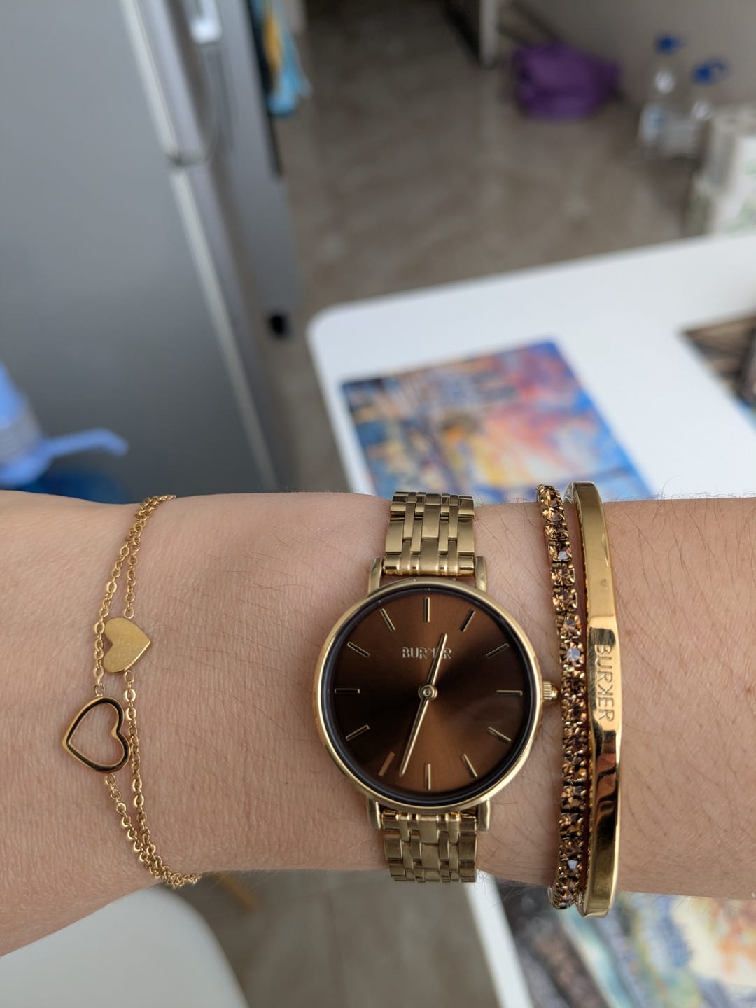 Customer photo review of Ruby Petite Gold Brown