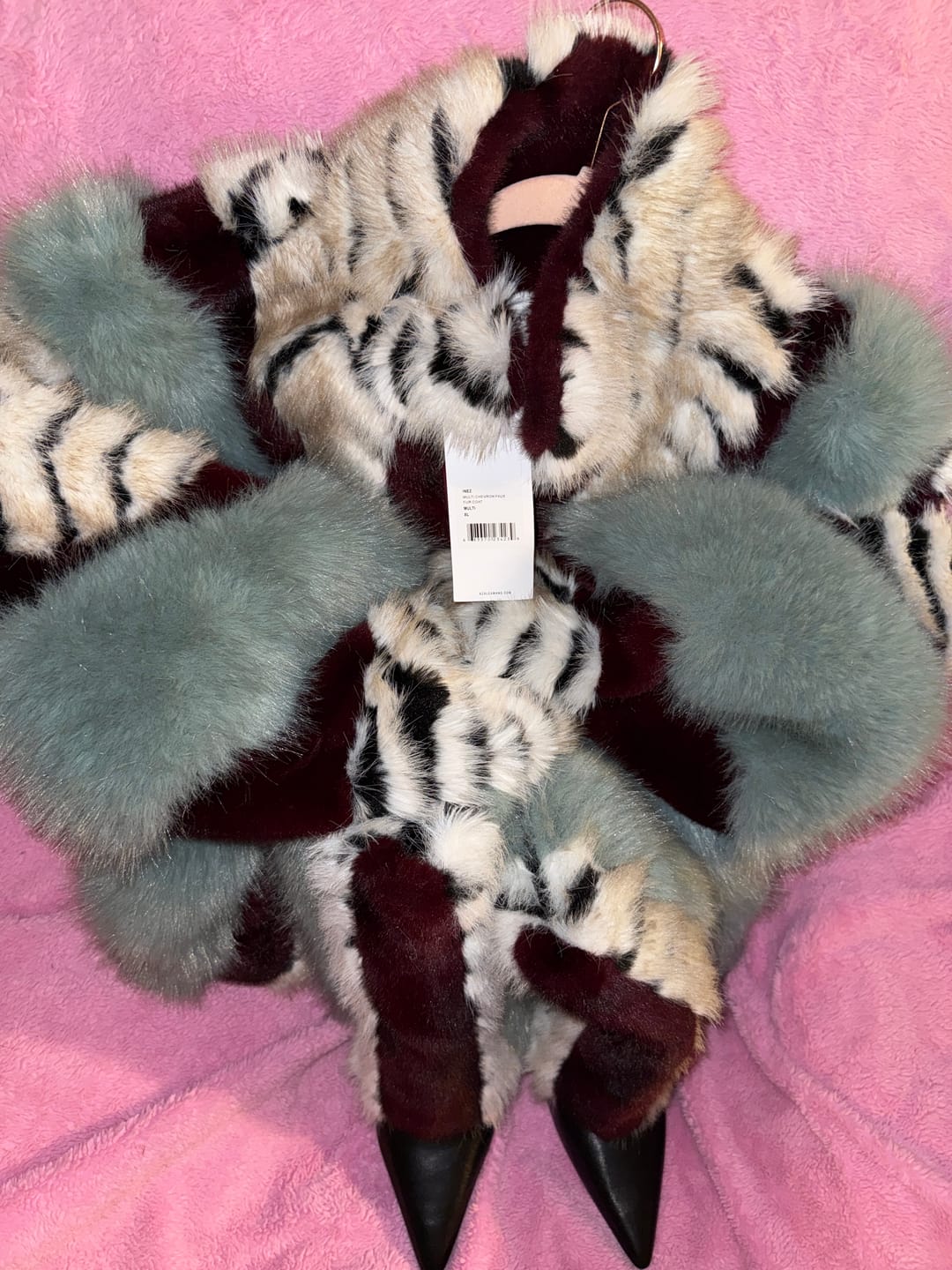 Customer photo review of INEZ MULTI FAUX FUR JACKET