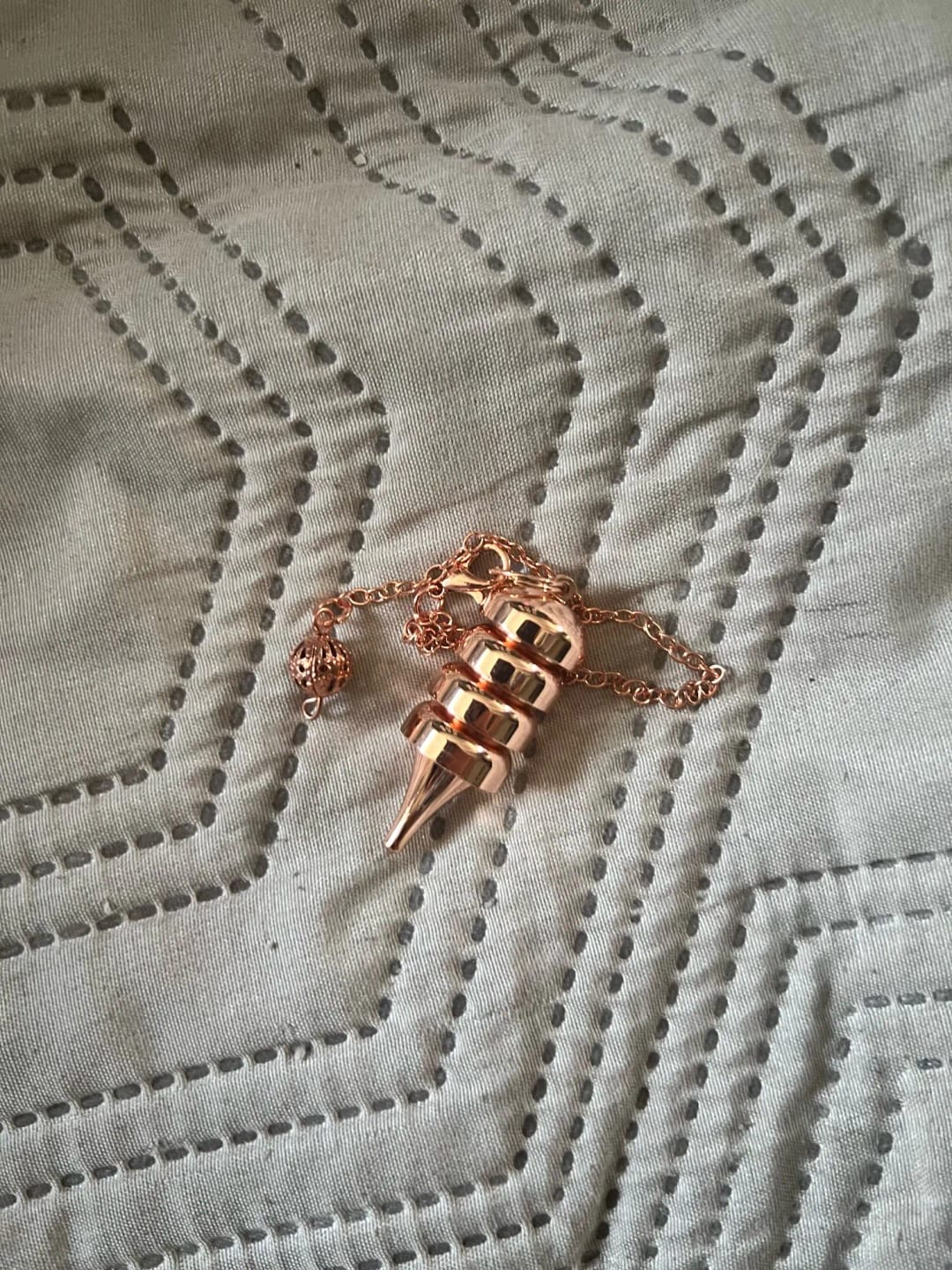 Customer photo review of Pendule Divinatoire Radiesthésie Metal Reiki Égyptien Professionnel