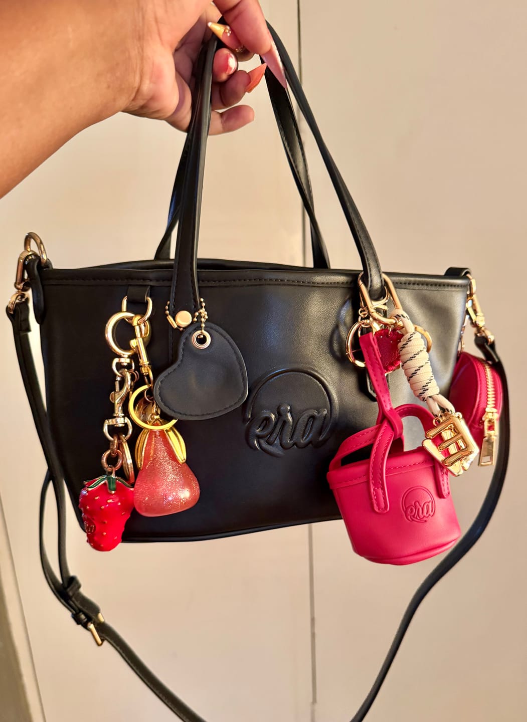Customer photo review of Pink Era Micro Bag Charm