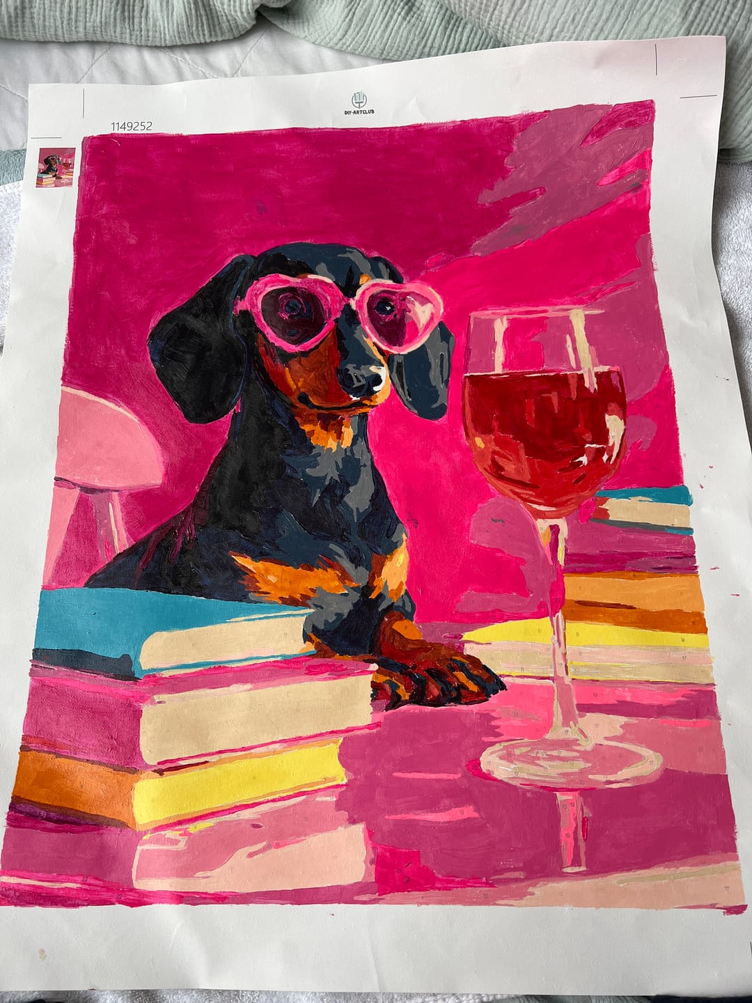 Customer photo review of Happy hour | Paint by Number