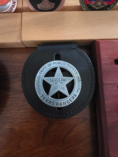 Customer photo review of US Texas Rangers Sergeant Badge Replica Movie Props