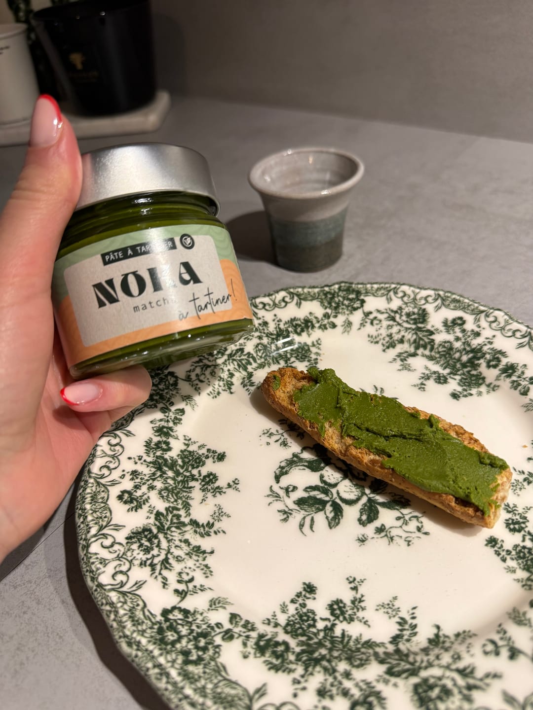 Customer photo review of Noka à tartiner - Pâte à tartiner vegan au matcha