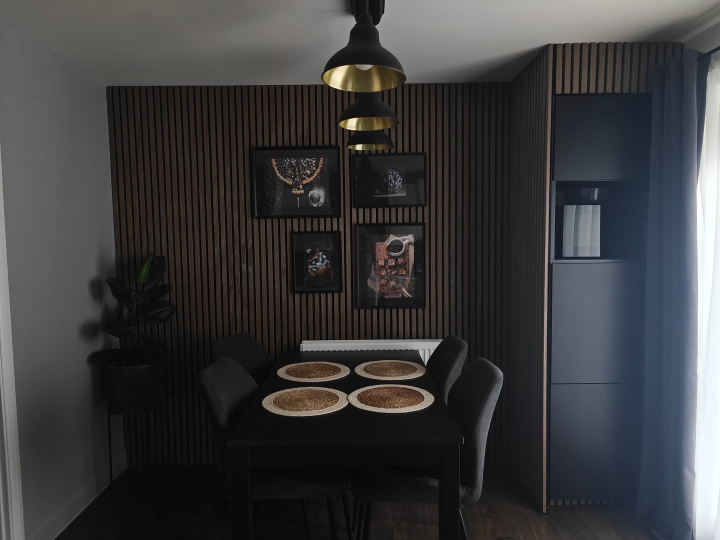 Customer photo review of Wooden Wall Panel | Walnut | Premium 3-sided Wood Veneer