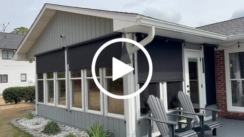 Customer video review of SmartWings Motorized Outdoor Shades 1%/3%/5% Openness