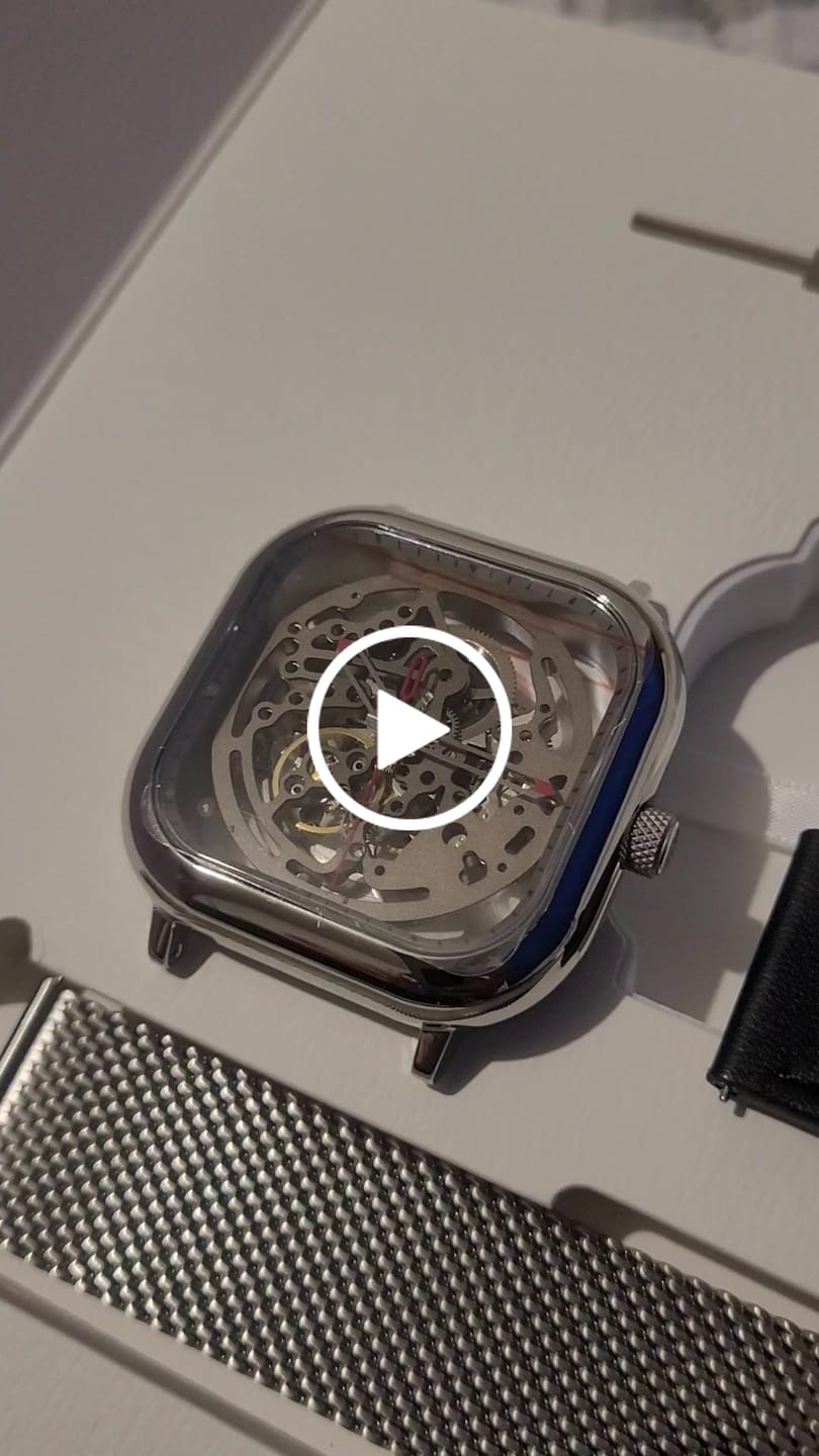 Customer video review of Reloj Ciga Design C Series Skeleton Automático Acero 40mm Plateado