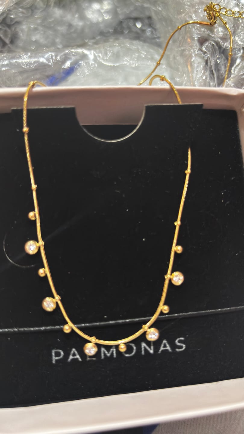Customer photo review of Shimmering Diamond Chain Necklace