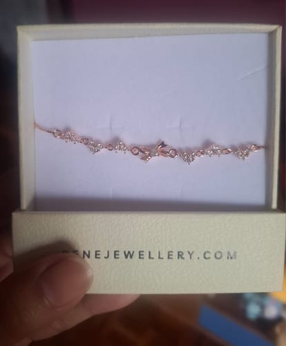 Customer photo review of Diana Bow Bracelet