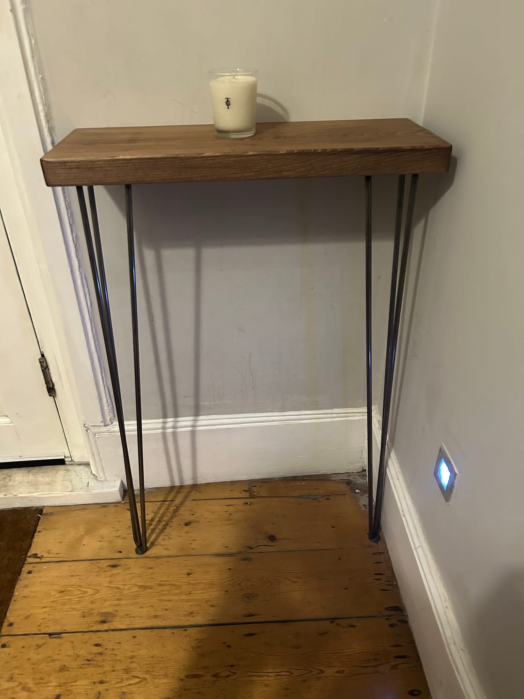 Customer photo review of Rustic Hairpin Console Table | 22.5cm Depth
