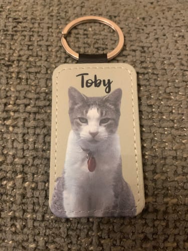 Customer photo review of Pet portrait - Personalised Keychain