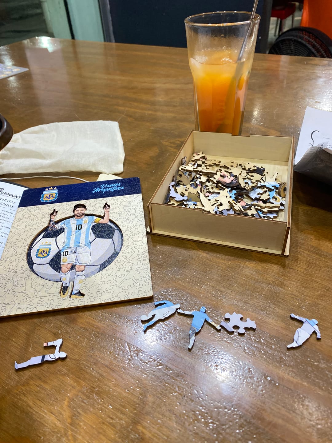 Customer photo review of Lionel Messi - Rompecabezas de Madera