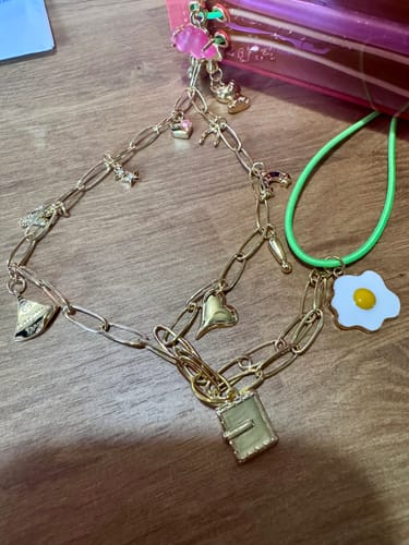 Customer photo review of 9 Charm Necklace Bundle (Pick Your Charms TT LIVE)