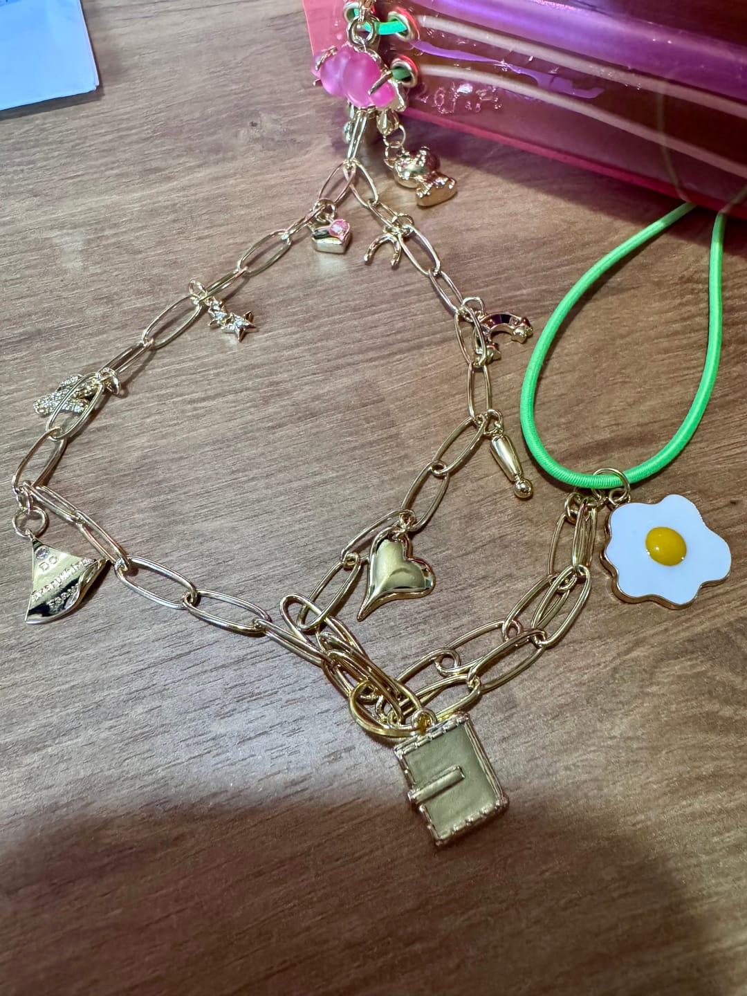 Customer photo review of 9 Charm Necklace Bundle (Pick Your Charms TT LIVE)