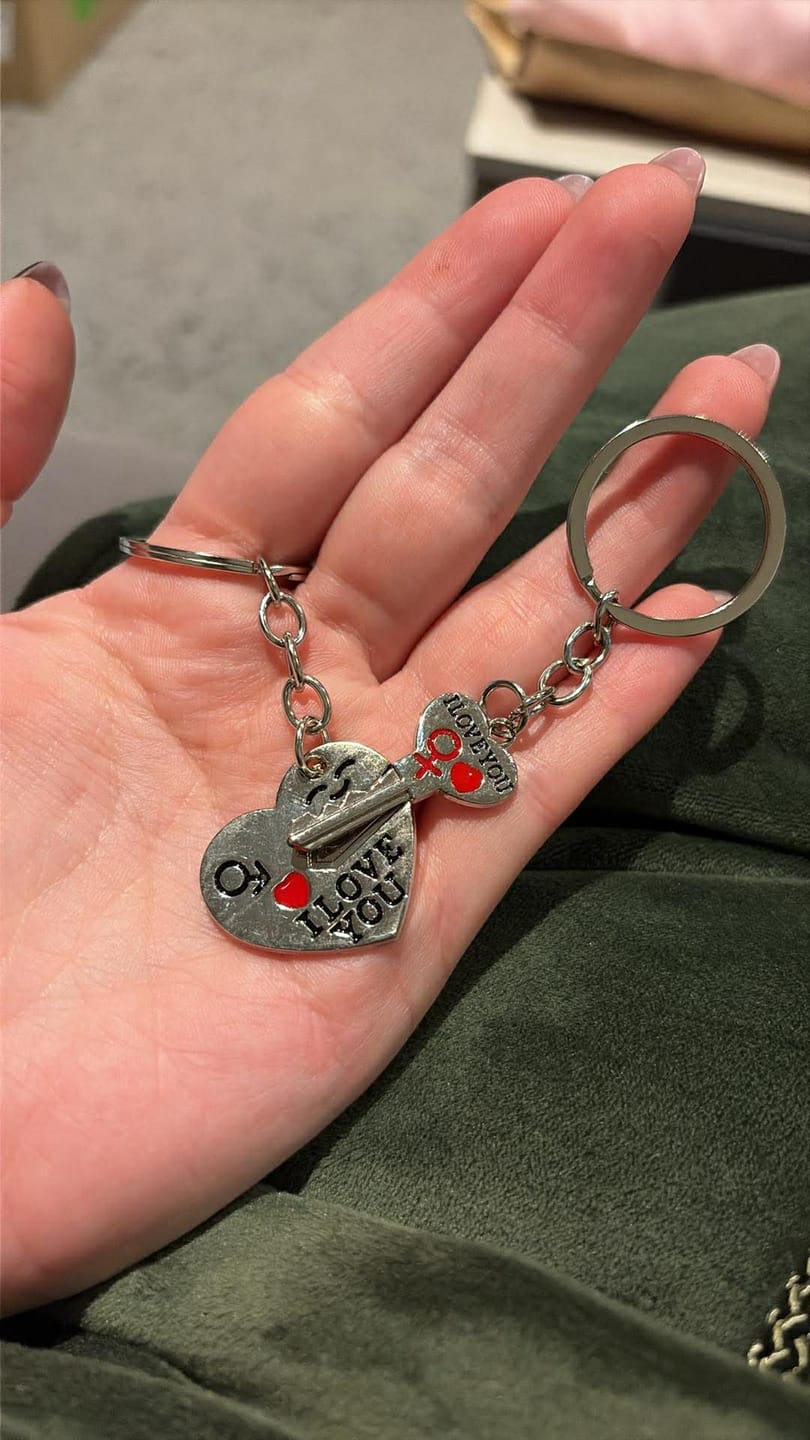 Customer photo review of Porte Clés Amour (À Partager)
