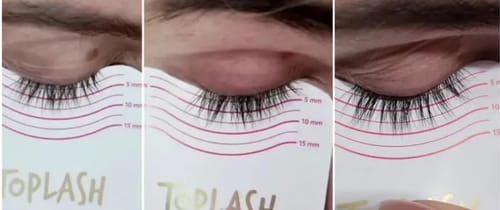 Customer photo review of Toplash eyelash and eyebrow growth serum — 3ml