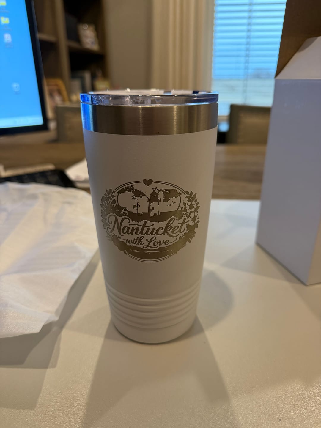 Customer photo review of (12) 20 oz. Custom Engraved Tumblers