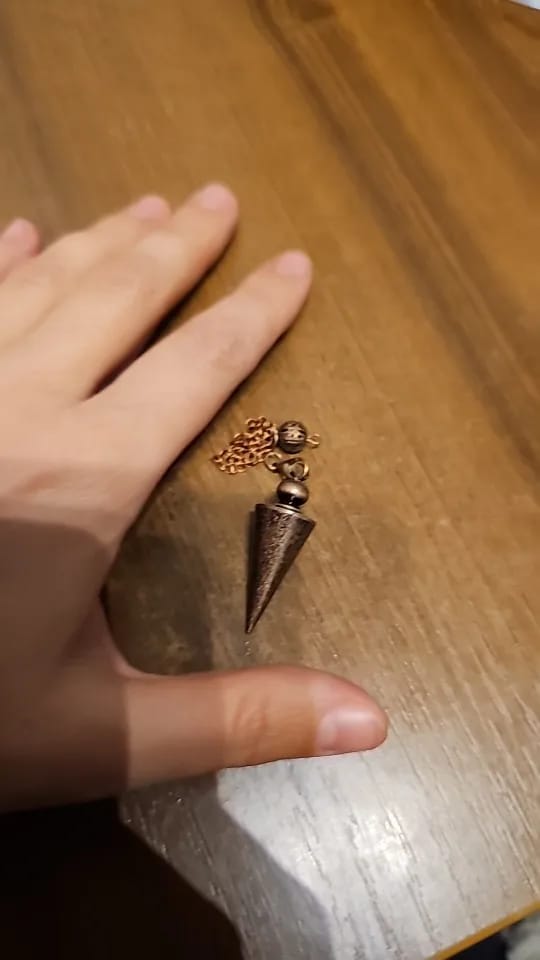 Customer photo review of Pendule Divinatoire Radiesthésie Metal Reiki Égyptien Professionnel