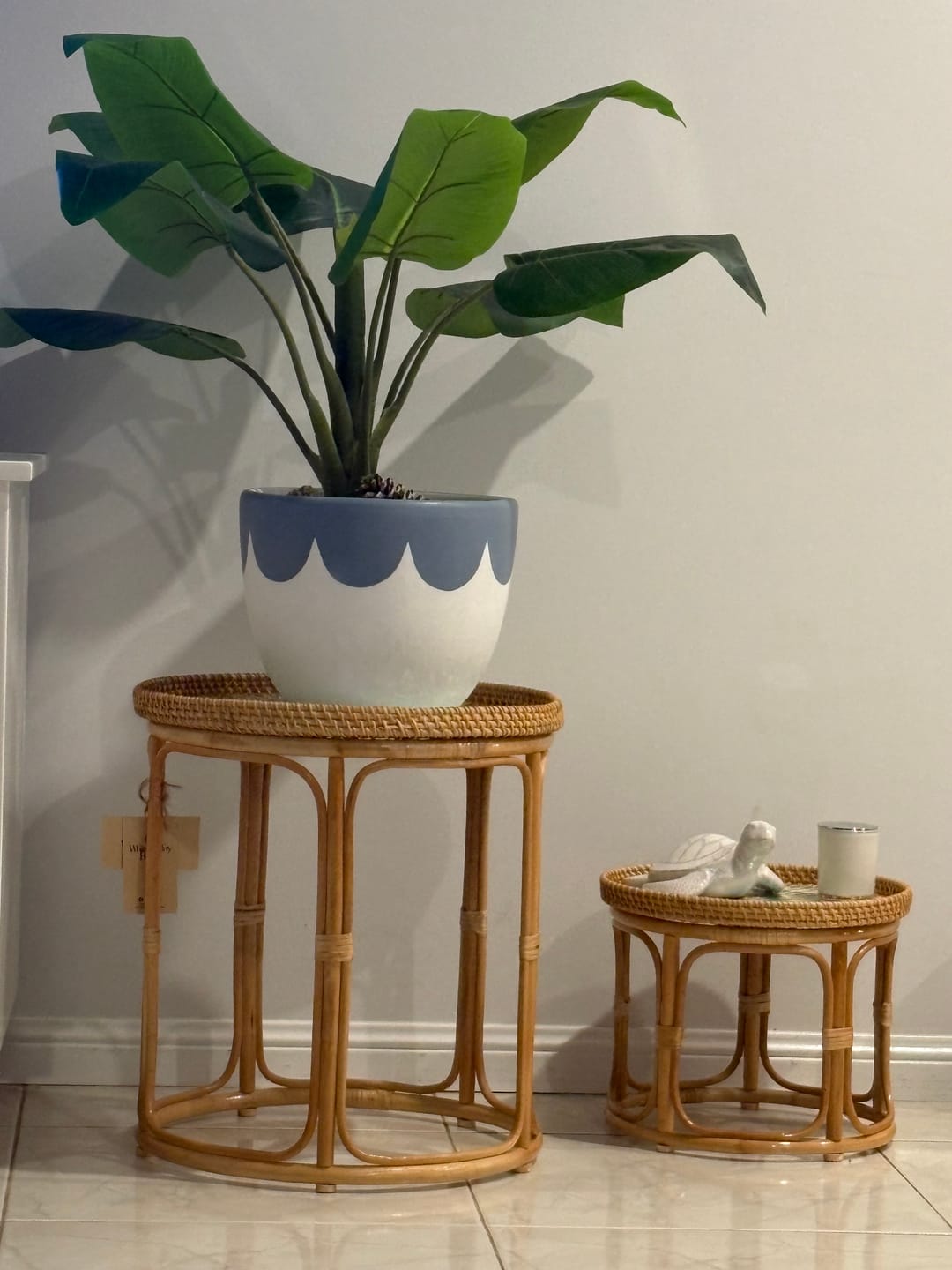 Customer photo review of Serene Rattan Table Set