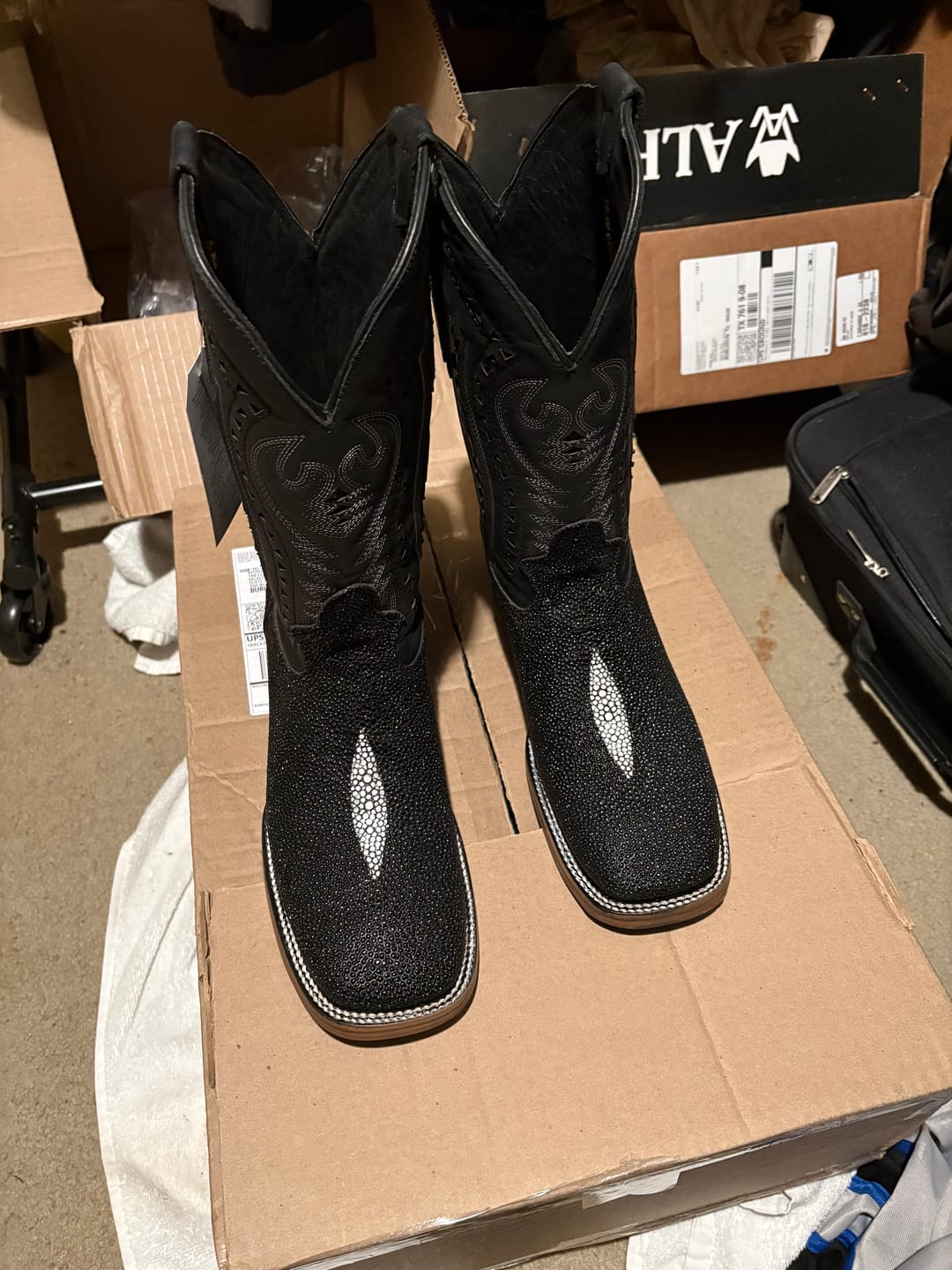 Customer photo review of Cowboy Boot Stingray Mantarraya
