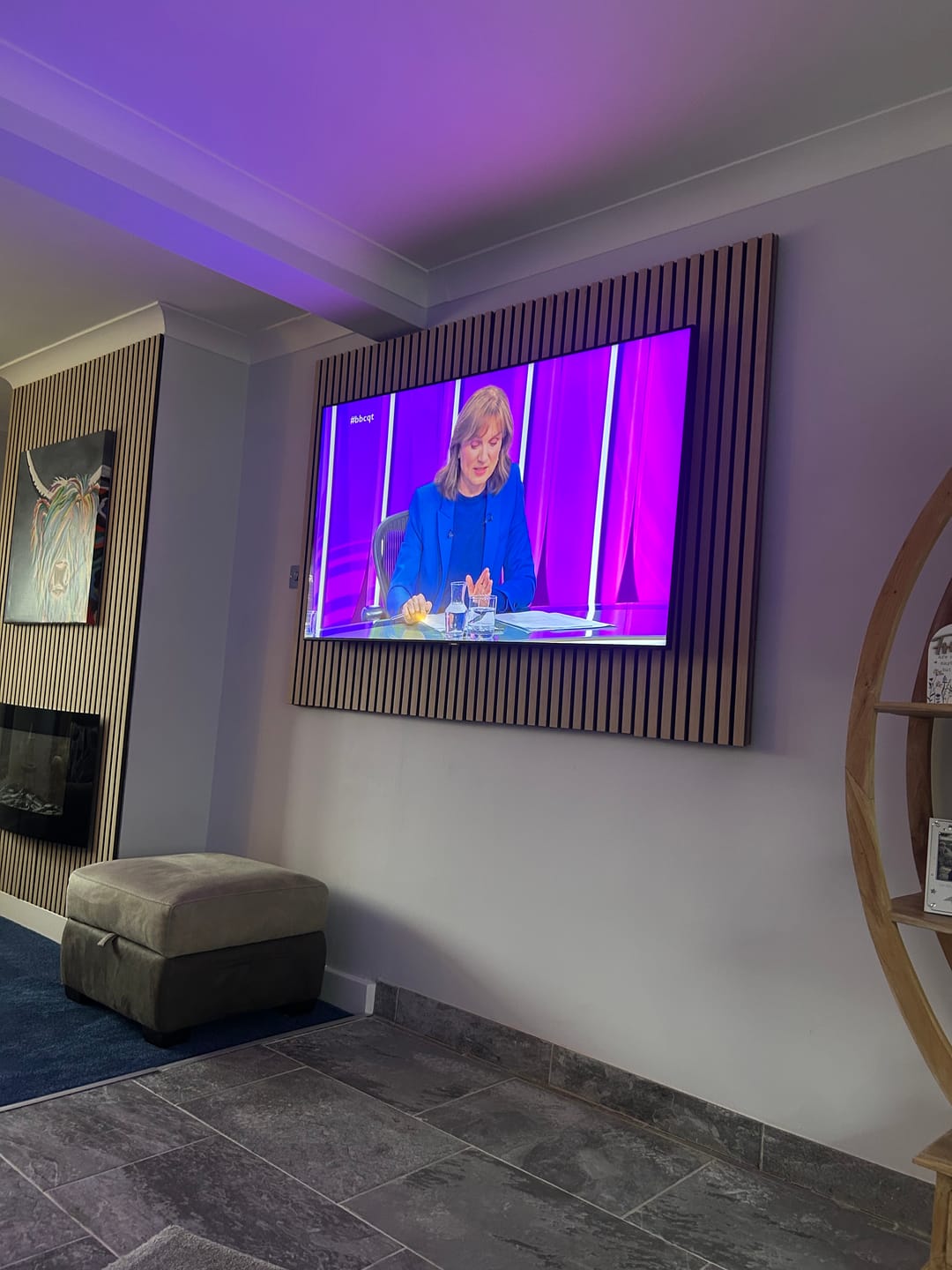 Customer photo review of Acoustic Slat Panel - Natural Oak