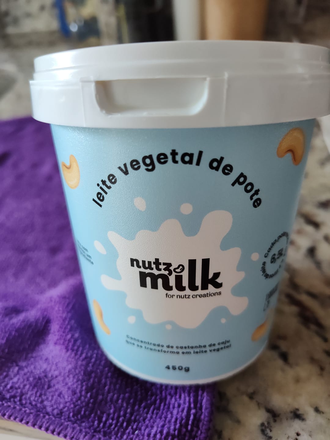 Customer photo review of Kit 4 Unidades: Leite Vegetal NutzMilk® 26L - Concentrado de Castanha de Caju