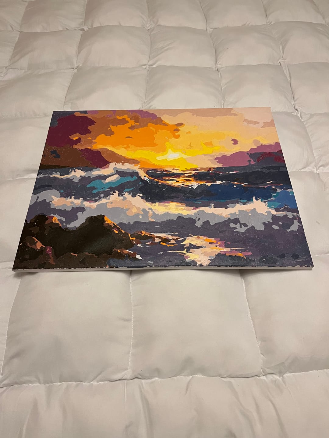 Customer photo review of Dramatic Seaside Sunset